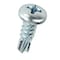 Itw Self-Drilling Screw, #8 x 1/2 in, Zinc Plated Steel Pan Head Phillips Drive 21360 - alternate 2